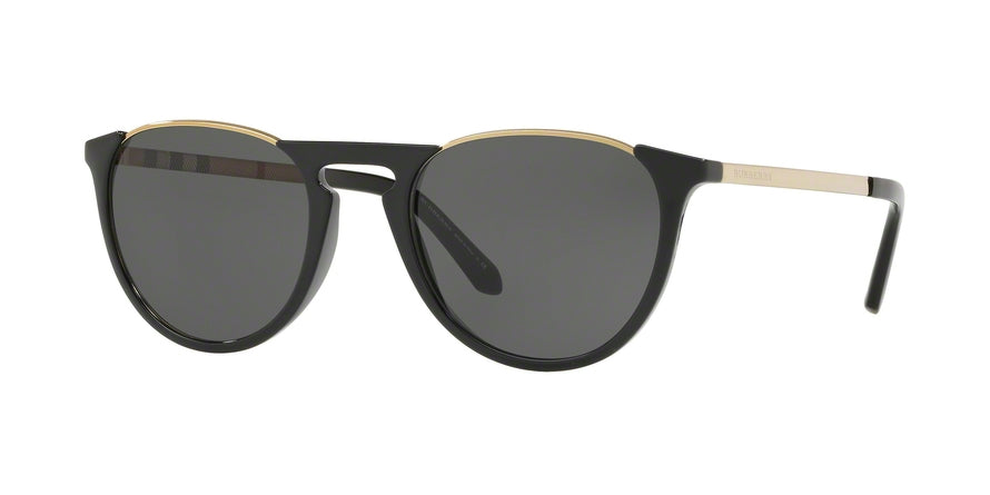Burberry BE4273 Phantos Sunglasses  30015V-BLACK 52-21-145 - Color Map black