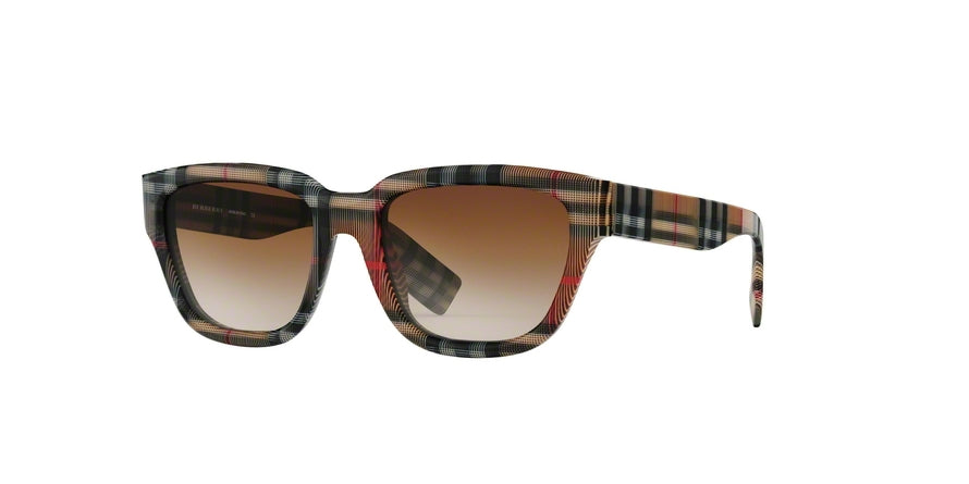 Burberry BE4277F Square Sunglasses  377813-VINTAGE CHECK 54-19-140 - Color Map multi