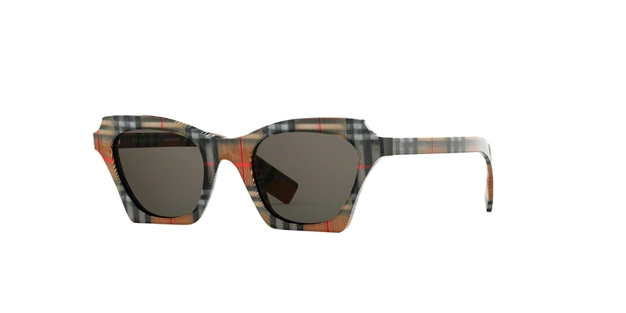 Burberry BE4283F Square Sunglasses  3778/3-VINTAGE CHECK 49-21-140 - Color Map multi