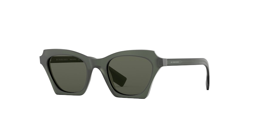 Burberry BE4283 Square Sunglasses  378271-MATTE GREEN 49-21-140 - Color Map green