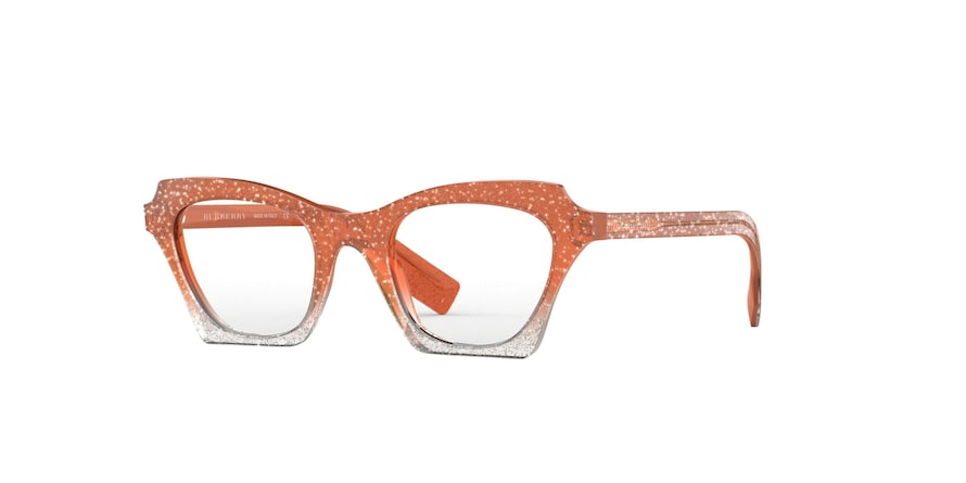 Burberry BE4283 Square Sunglasses  37831W-TOP GLITTER ON GRADIENT PINK 49-21-140 - Color Map pink