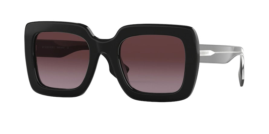 Burberry BE4284 Square Sunglasses  37588H-BLACK 52-22-140 - Color Map black