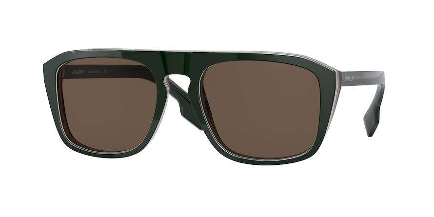 Burberry BE4286 Square Sunglasses  392773-GREEN 55-19-145 - Color Map green