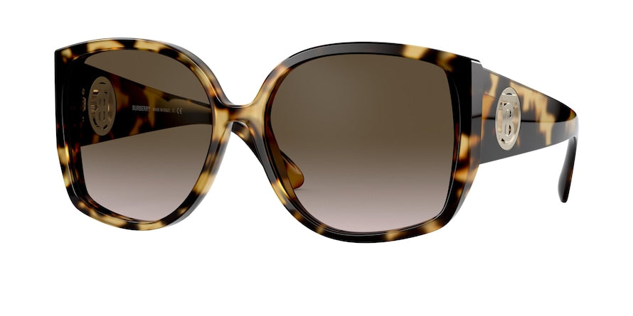 Burberry BE4290F Square Sunglasses  327813-LIGHT HAVANA 61-16-140 - Color Map havana