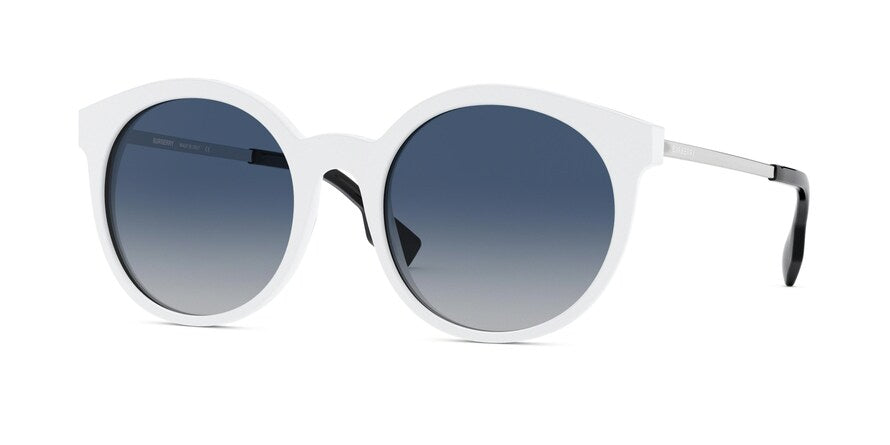 Burberry BE4296 Round Sunglasses  30074L-WHITE 53-20-140 - Color Map white