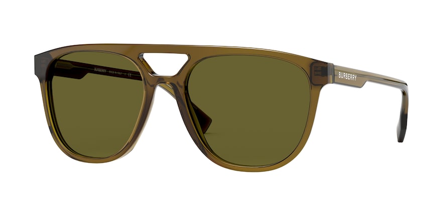 Burberry BE4302F Square Sunglasses  335673-OLIVE GREEN 56-18-145 - Color Map green