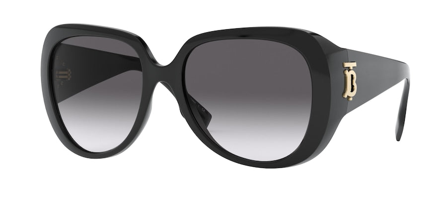 Burberry BE4303 Square Sunglasses  30018G-BLACK 57-18-135 - Color Map black