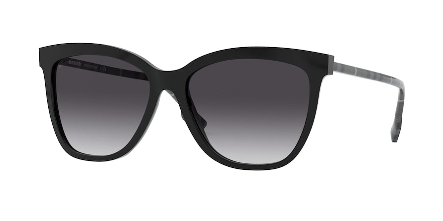 Burberry CLARE BE4308F Square Sunglasses  38588G-BLACK 56-16-140 - Color Map black
