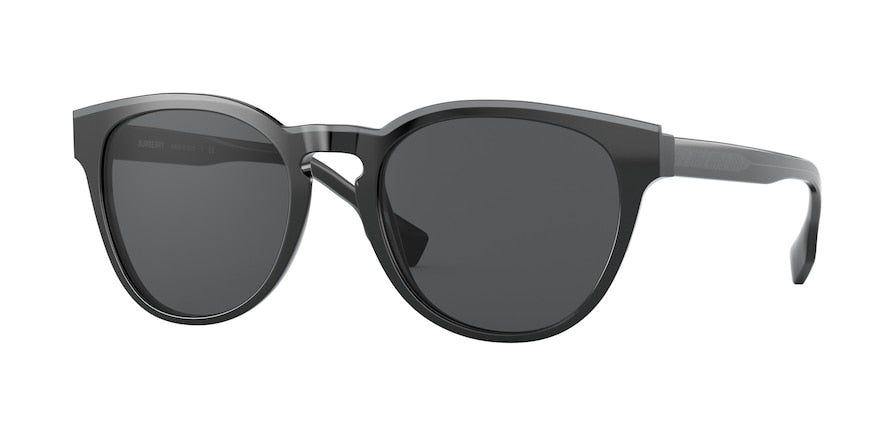 Burberry BE4310F Phantos Sunglasses  385087-TOP OPAL GREY ON BLACK 54-20-145 - Color Map grey