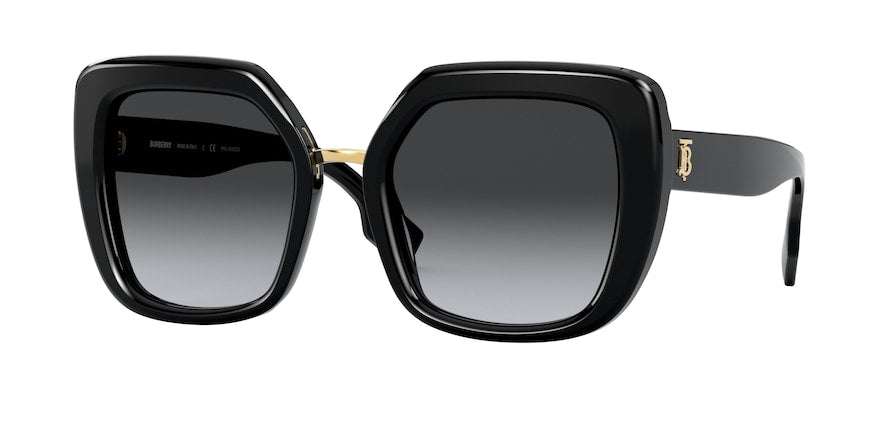 Burberry BE4315F Square Sunglasses  3001T3-BLACK 53-21-140 - Color Map black