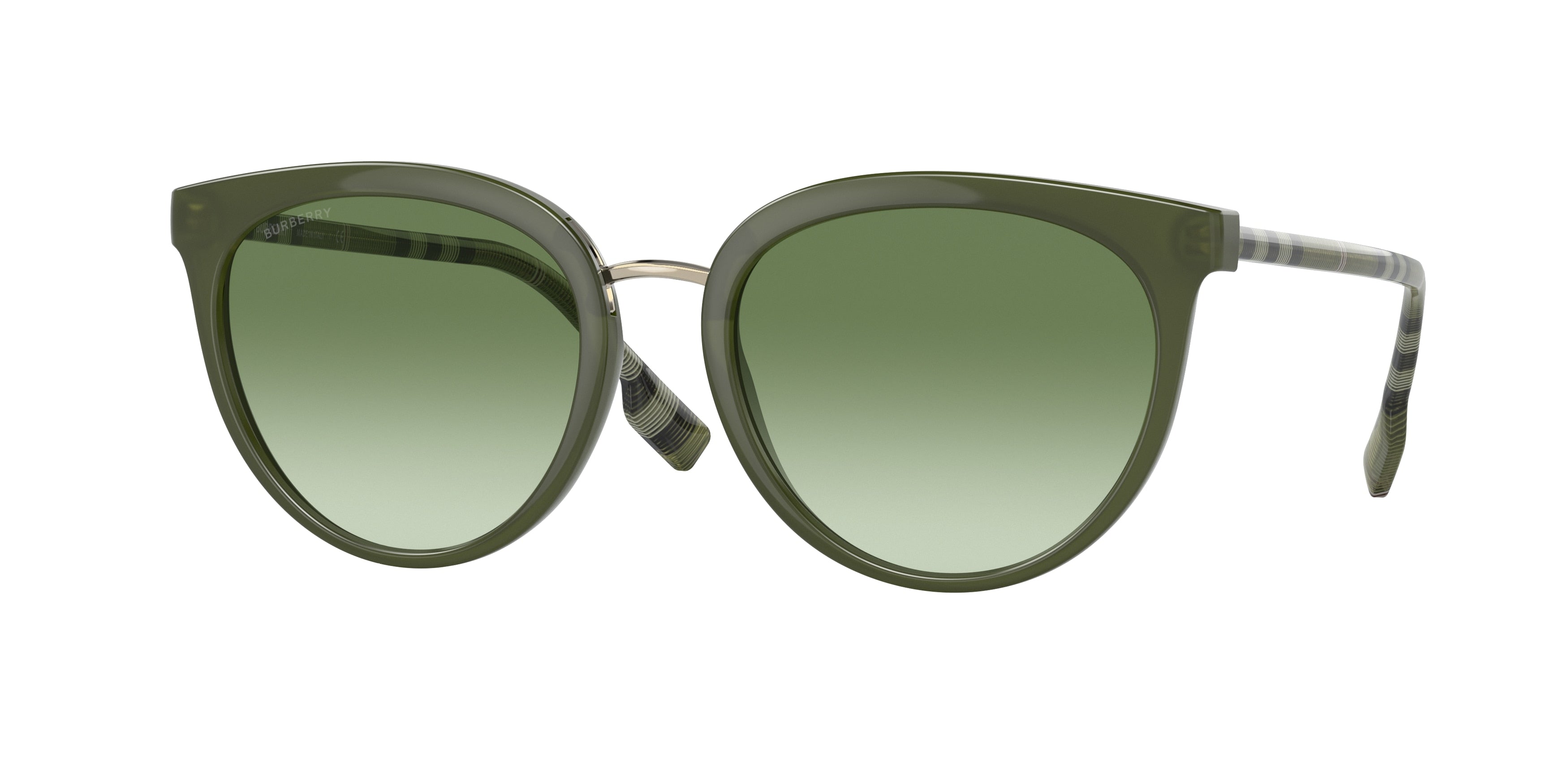 Burberry WILLOW BE4316 Phantos Sunglasses  40098E-Green 54-140-19 - Color Map Green