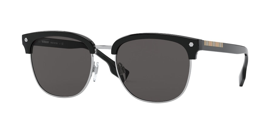Burberry BE4317 Square Sunglasses  300187-BLACK 55-19-145 - Color Map black
