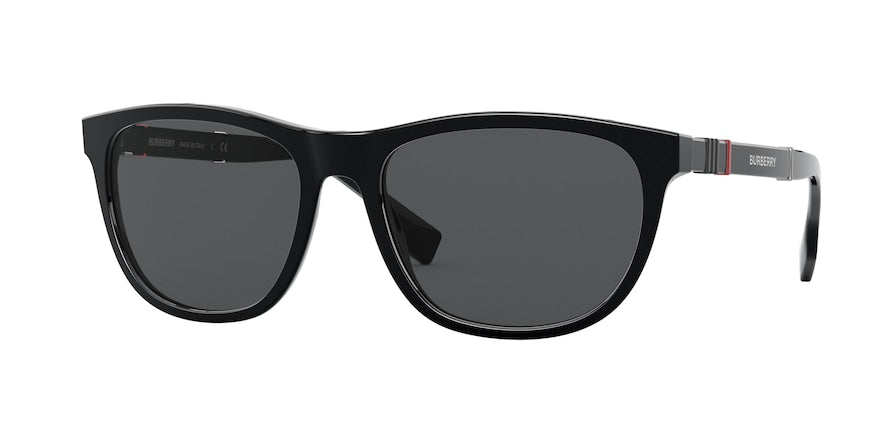 Burberry BE4319F Rectangle Sunglasses  300187-BLACK 58-18-145 - Color Map black