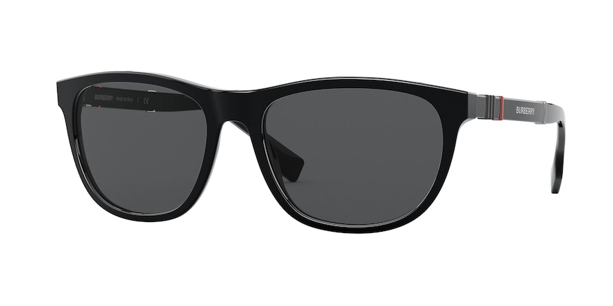 Burberry BE4319 Rectangle Sunglasses  300187-BLACK 58-18-145 - Color Map black
