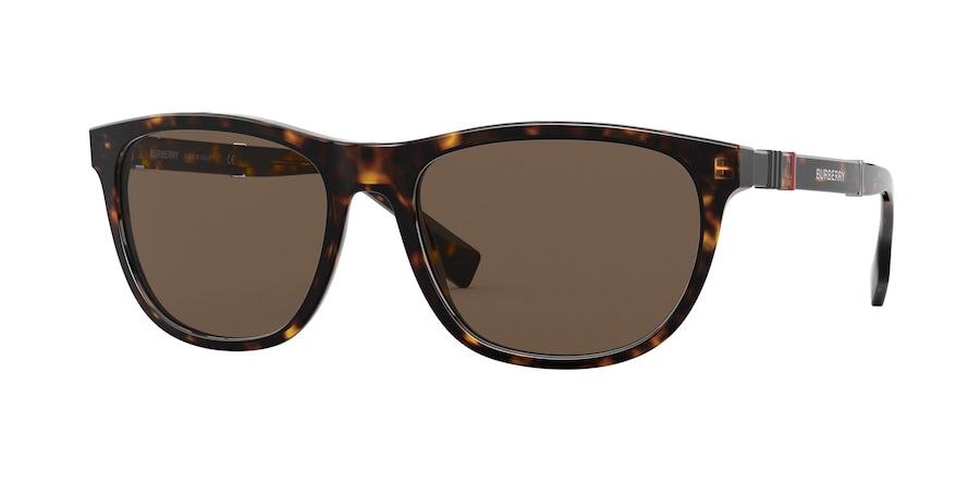 Burberry BE4319 Rectangle Sunglasses  300273-DARK HAVANA 58-18-145 - Color Map havana