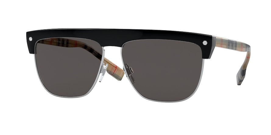 Burberry WILLIAM BE4325 Square Sunglasses  375787-BLACK 59-14-145 - Color Map black