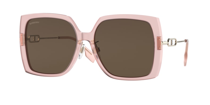 Burberry LUNA BE4332F Square Sunglasses  387473-PINK 57-16-140 - Color Map pink