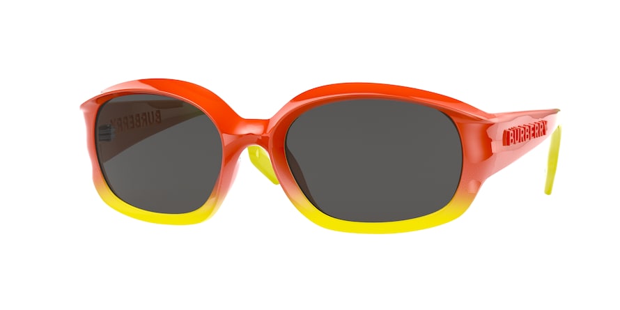 Burberry MILTON BE4338 Oval Sunglasses  393587-ORANGE/YELLOW 56-19-135 - Color Map orange