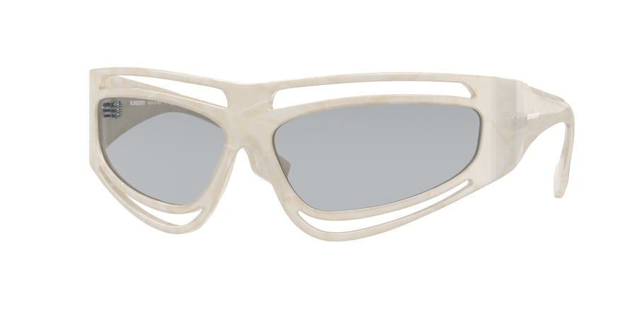 Burberry ELIOT BE4342 Irregular Sunglasses  388687-IVORY MADREPERLA 65-14-120 - Color Map ivory