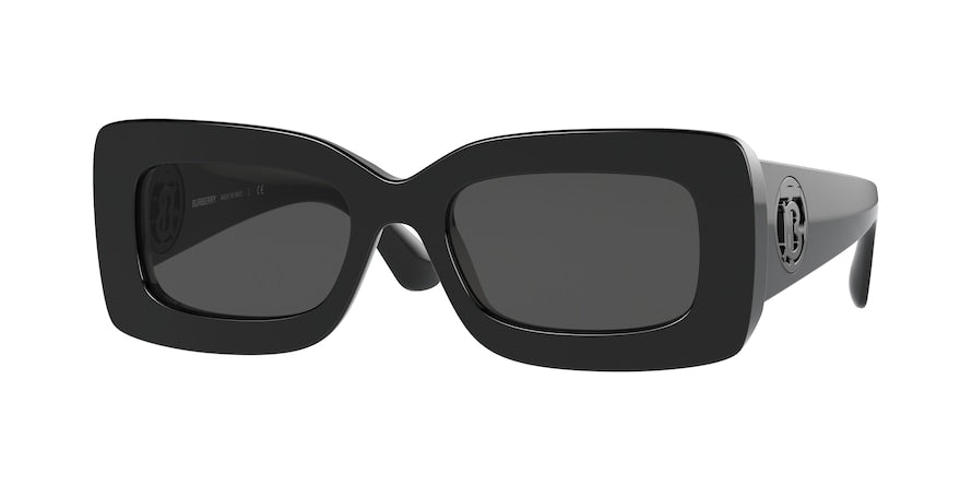 Burberry ASTRID BE4343 Rectangle Sunglasses  300187-BLACK 52-19-140 - Color Map black
