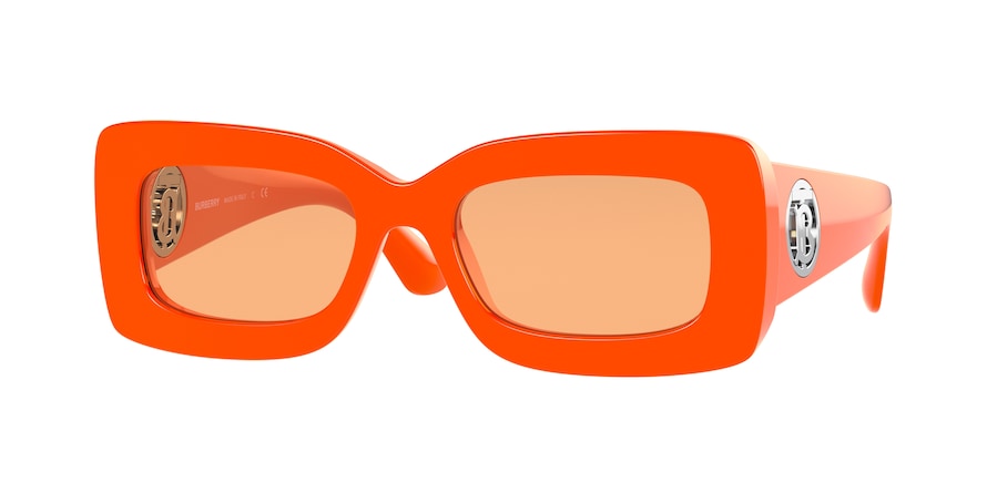 Burberry ASTRID BE4343 Rectangle Sunglasses  393874-ORANGE 52-19-140 - Color Map orange