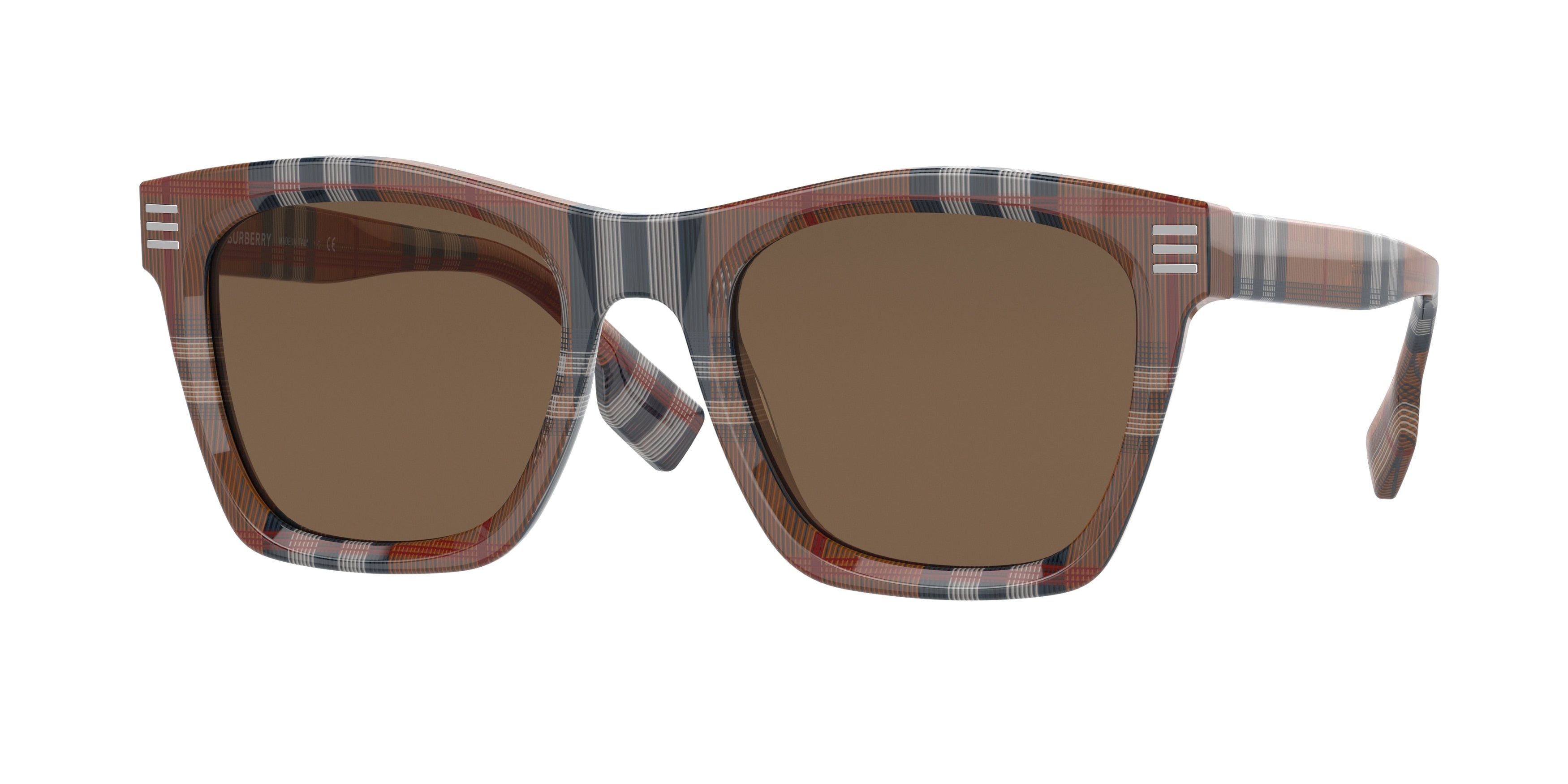 Burberry COOPER BE4348 Square Sunglasses  396673-Brown Check 52-145-21 - Color Map Brown
