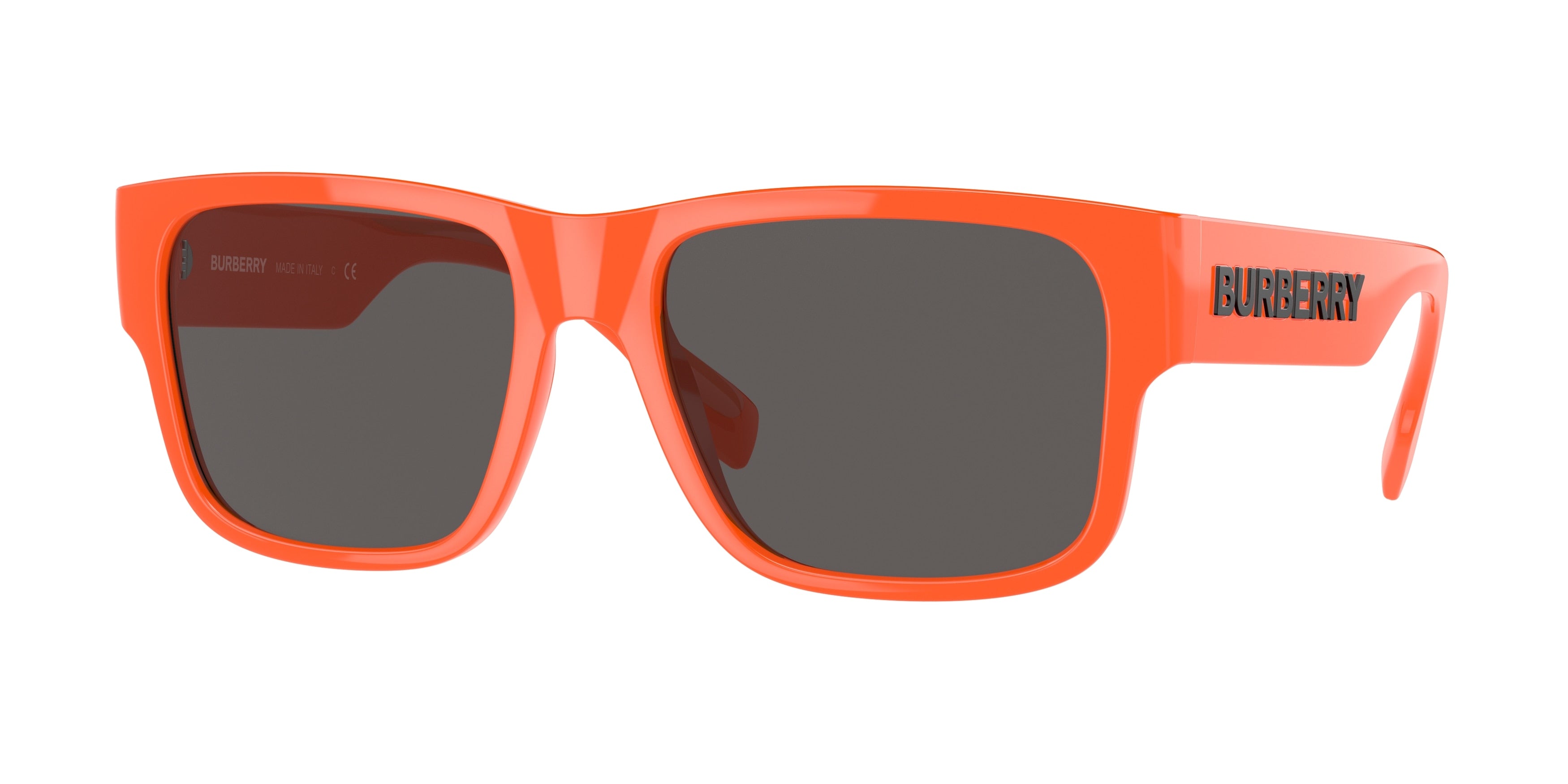 Burberry KNIGHT BE4358 Square Sunglasses  400087-Orange 57-145-18 - Color Map Orange