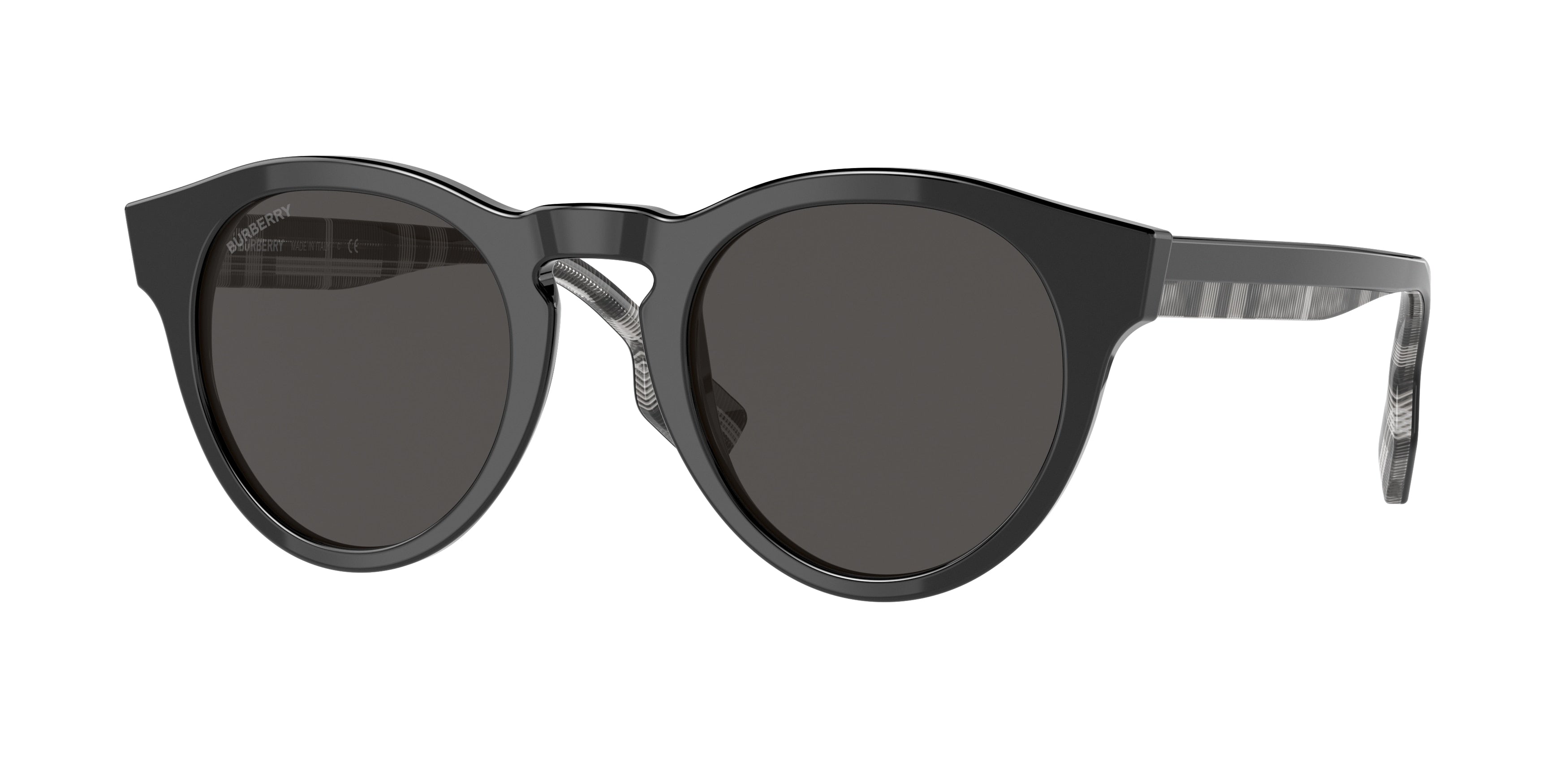 Burberry REID BE4359 Phantos Sunglasses  399687-Black 49-145-23 - Color Map Black