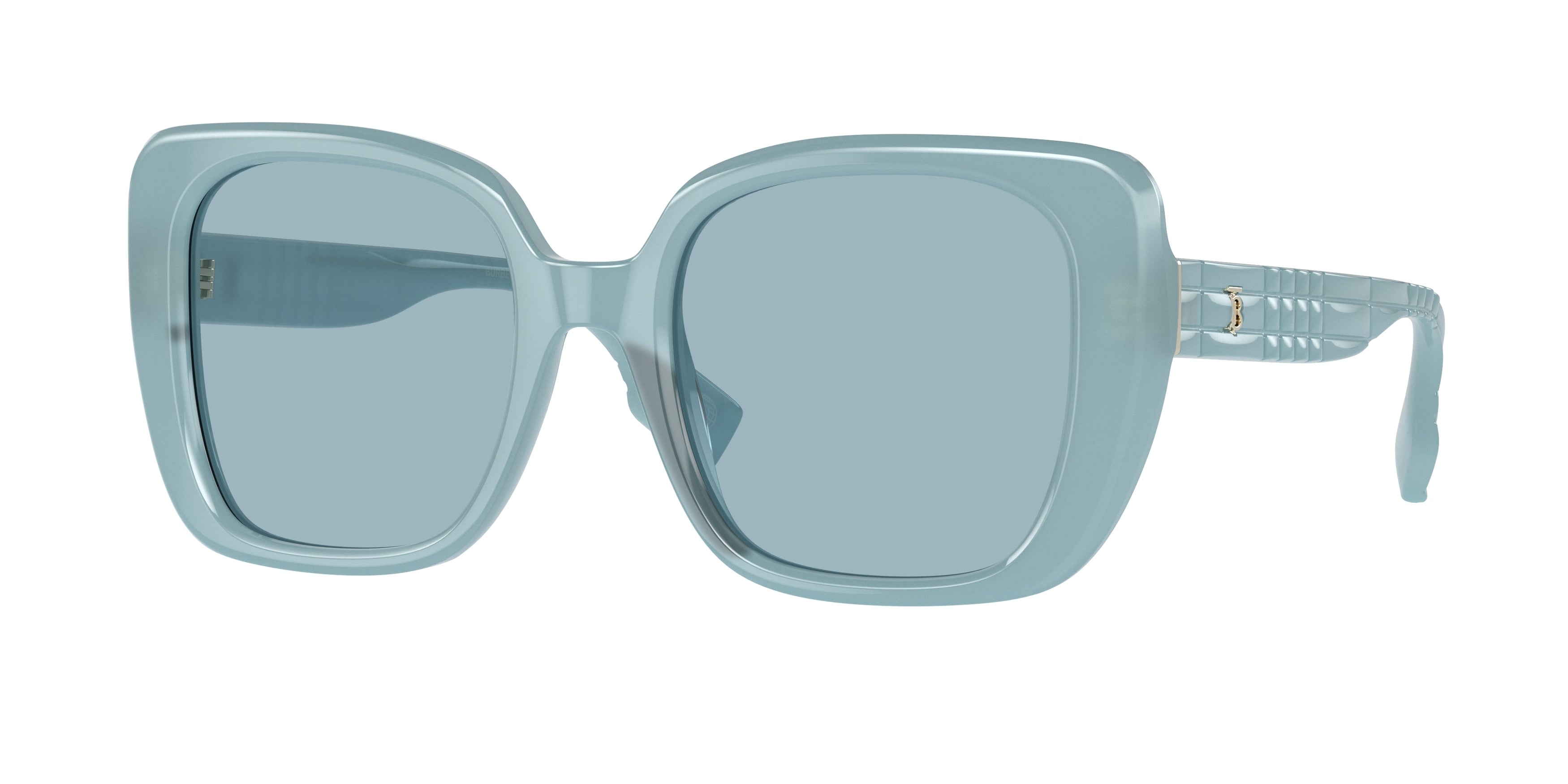 Burberry HELENA BE4371 Square Sunglasses  408680-Azure 52-140-20 - Color Map Blue