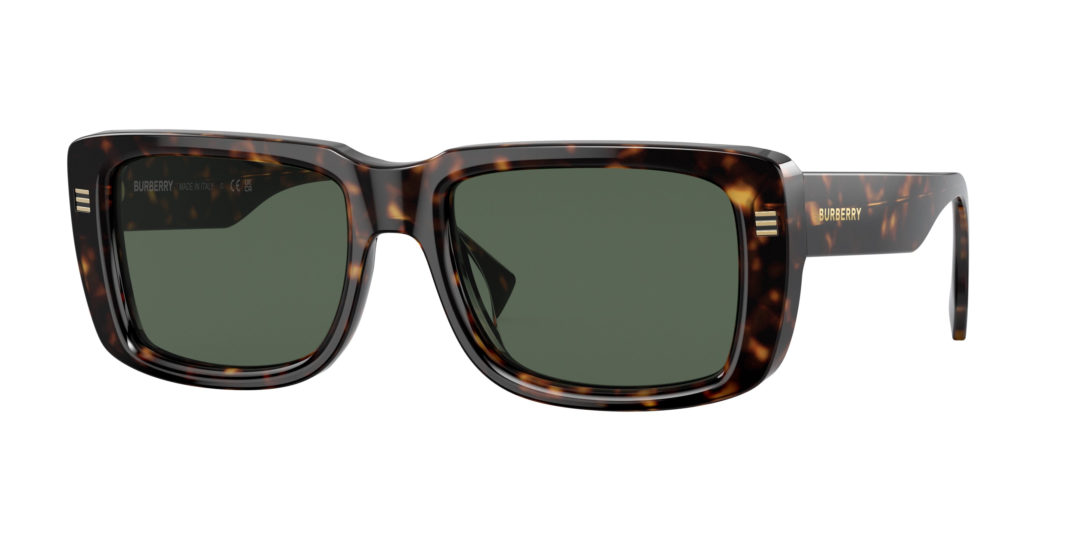 Burberry JARVIS BE4376U Rectangle Sunglasses  300271-Dark Havana 55-150-19 - Color Map Brown