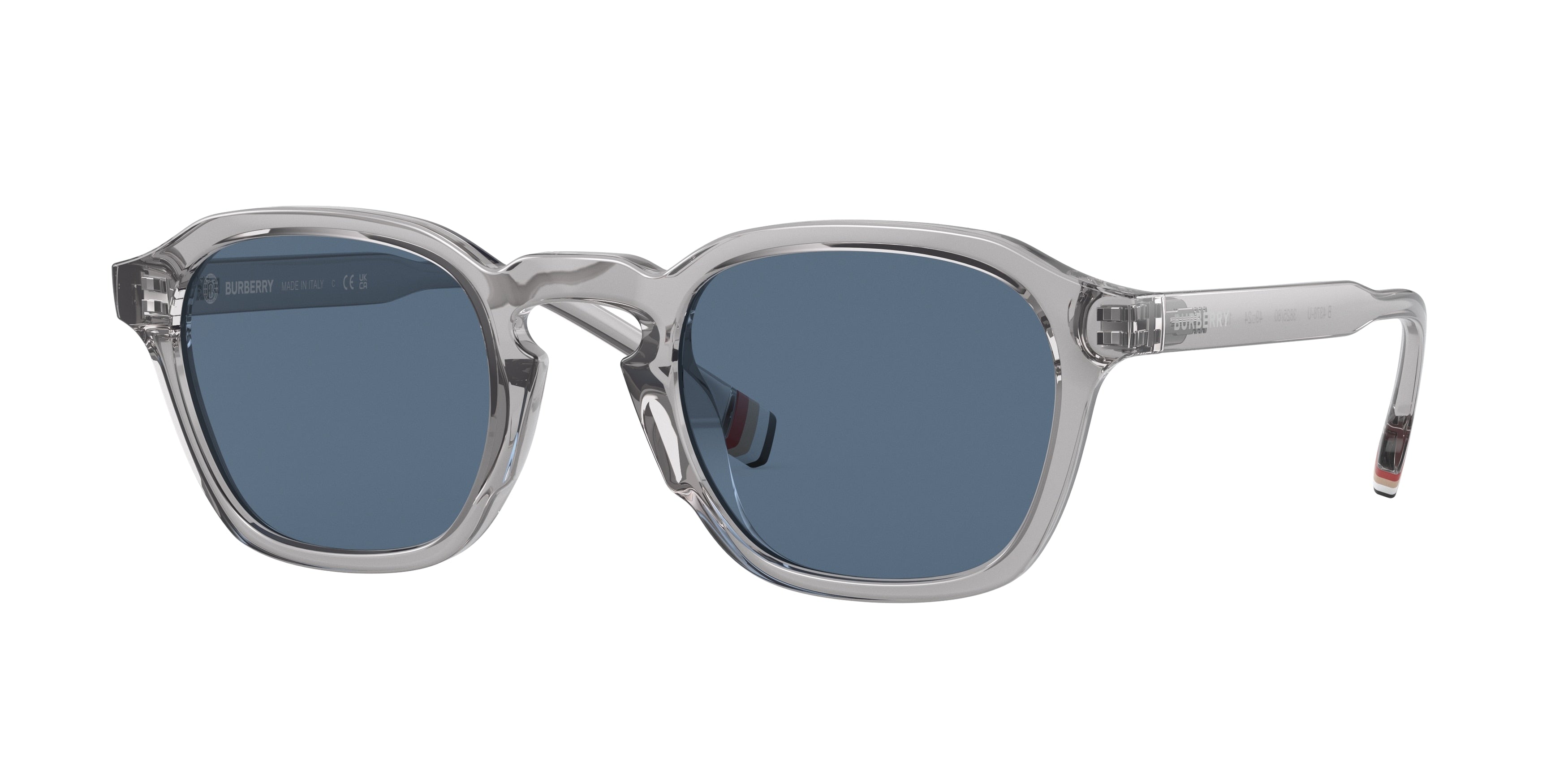 Burberry PERCY BE4378U Irregular Sunglasses  382580-Grey 49-150-24 - Color Map Grey