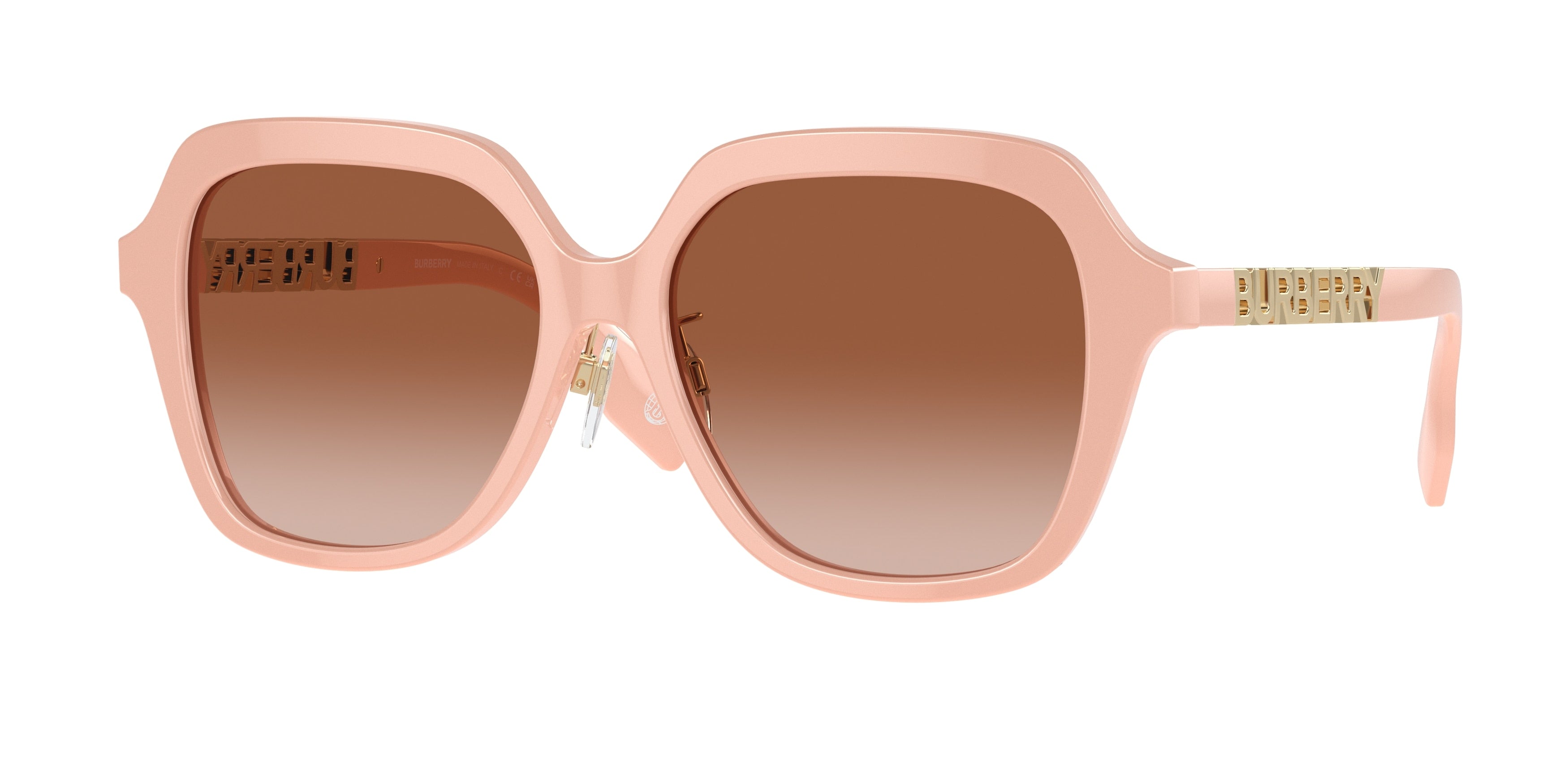 Burberry JONI BE4389F Square Sunglasses  406113-Pink 55-140-16 - Color Map Pink