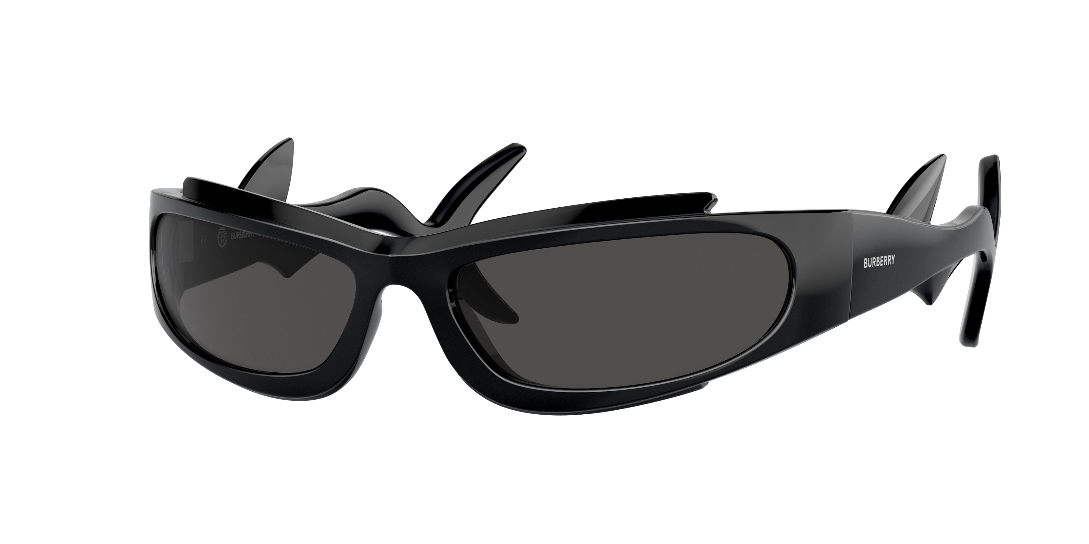 Burberry BE4399 Irregular Sunglasses  300187-Black 60-130-17 - Color Map Black