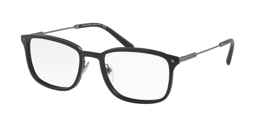 Bvlgari BV1101 Rectangle Eyeglasses  195-MATTE BLACK 54-19-145 - Color Map black