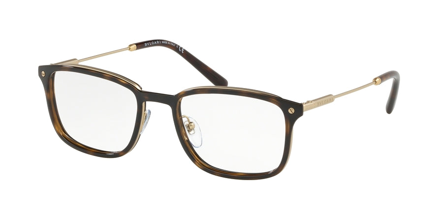 Bvlgari BV1101 Rectangle Eyeglasses  2022-DARK HAVANA 54-19-145 - Color Map havana