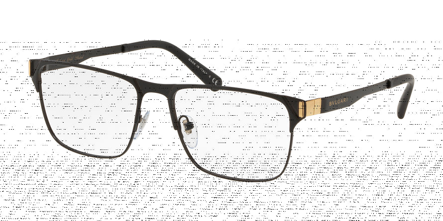 Bvlgari BV1104K Rectangle Eyeglasses  4090-MATTE BLACK/GOLD 56-17-145 - Color Map black