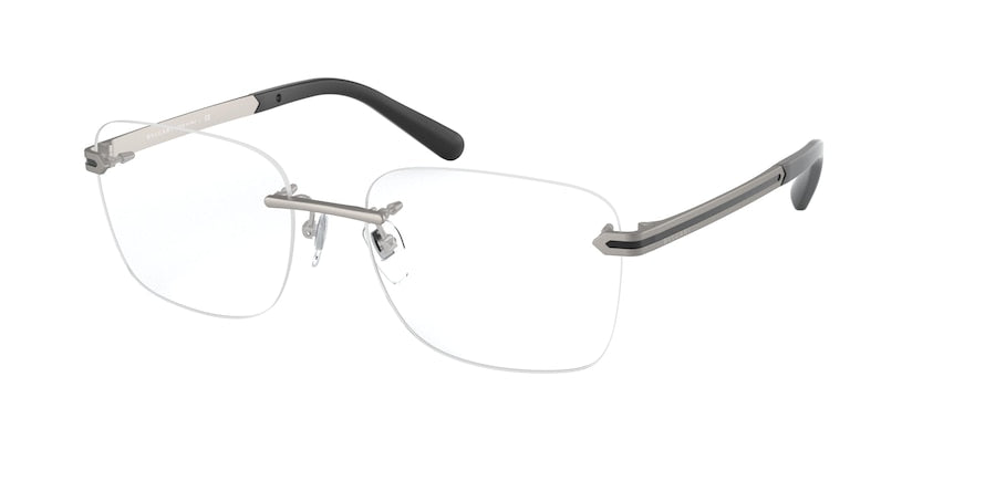 Bvlgari BV1109 Rectangle Eyeglasses  195-MATTE GUNMETAL 56-18-145 - Color Map gunmetal