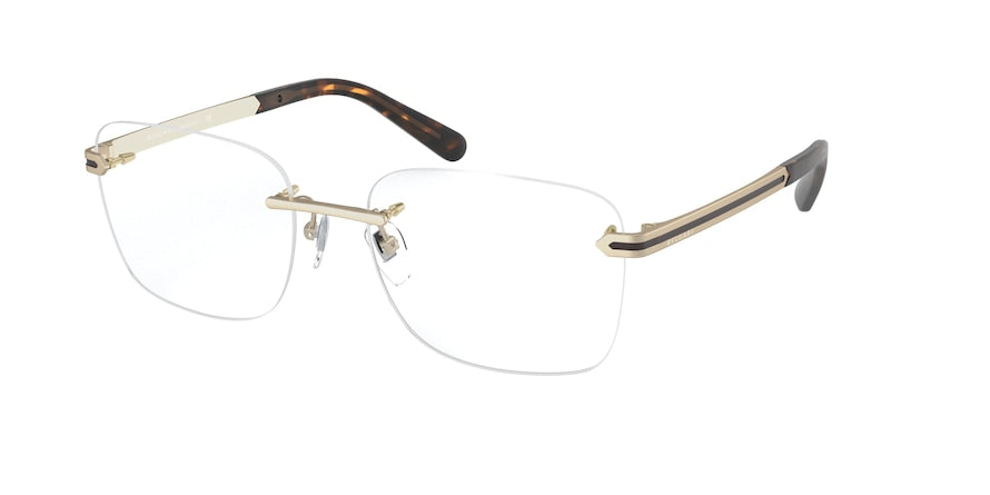 Bvlgari BV1109 Rectangle Eyeglasses  2052-MATTE PALE GOLD 56-18-145 - Color Map gold