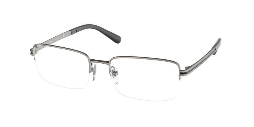 Bvlgari BV1111 Rectangle Eyeglasses  195-MATTE GUNMETAL 56-18-145 - Color Map gunmetal