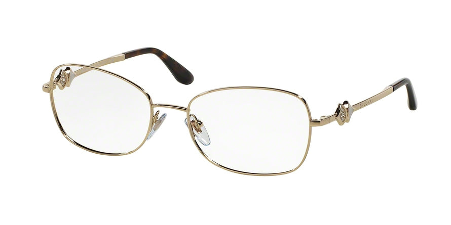 Bvlgari BV2179B Oval Eyeglasses  278-PALE GOLD 54-17-135 - Color Map gold