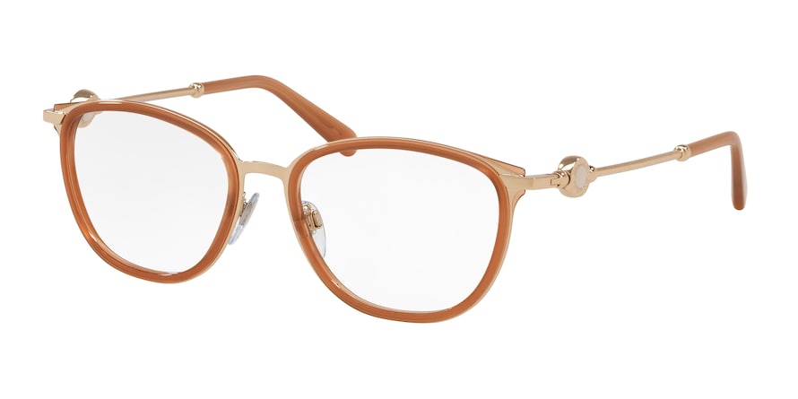 Bvlgari BV2206 Oval Eyeglasses  2014-CARAMEL 53-17-140 - Color Map brown