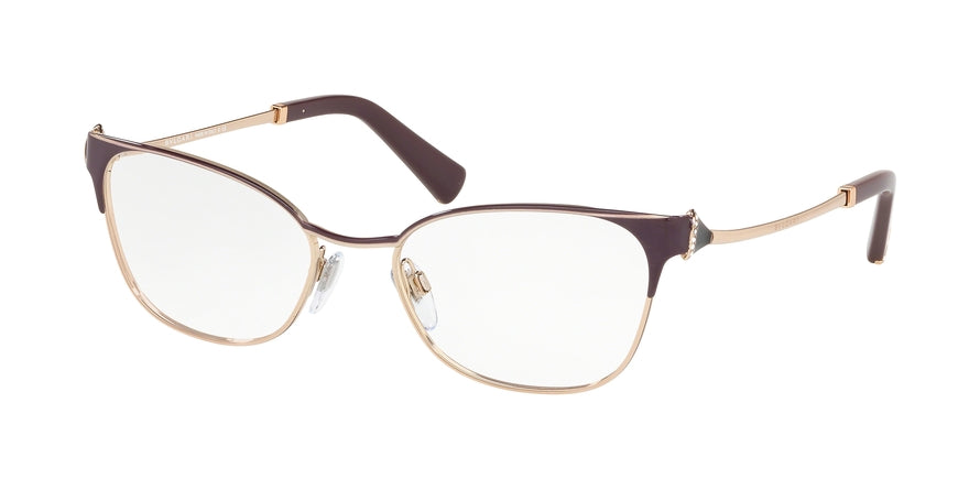 Bvlgari BV2212B Cat Eye Eyeglasses  2035-PLUM/PINK GOLD 54-18-135 - Color Map purple/reddish