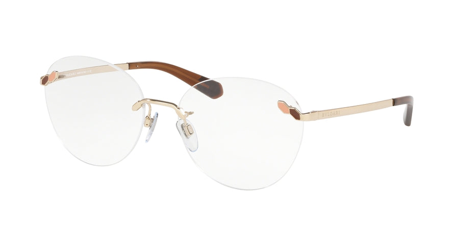 Bvlgari BV2213 Phantos Eyeglasses  361-PALE GOLD 56-17-140 - Color Map gold