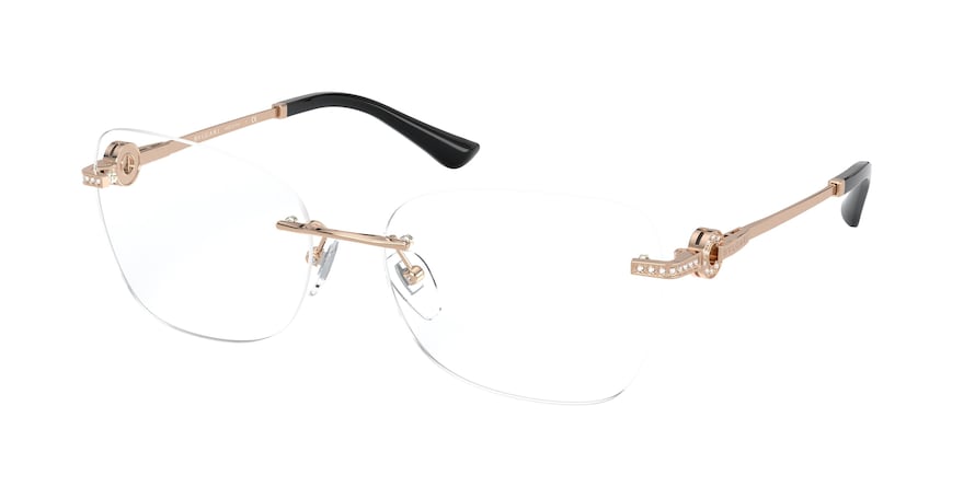 Bvlgari BV2216B Butterfly Eyeglasses  2014-PINK GOLD 56-16-140 - Color Map gold