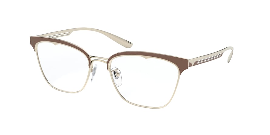 Bvlgari BV2218 Cat Eye Eyeglasses  2036-PALE GOLD/MATTE BRONZE 54-17-140 - Color Map light brown