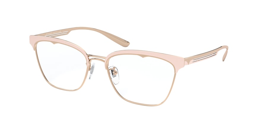 Bvlgari BV2218 Cat Eye Eyeglasses  2057-PINK GOLD/LIGHT PINK 54-17-140 - Color Map pink