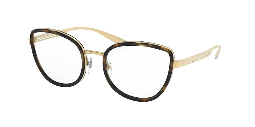 Bvlgari BV2222 Cat Eye Eyeglasses  278-PALE GOLD/AVANA SCURO 54-20-140 - Color Map havana