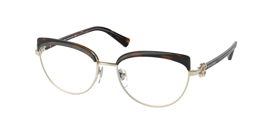 Bvlgari BV2233B Phantos Eyeglasses  2034-PALE GOLD/HAVANA 54-16-140 - Color Map havana
