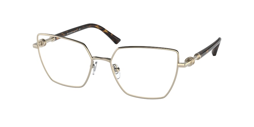 Bvlgari BV2236 Irregular Eyeglasses  278-PALE GOLD 54-17-140 - Color Map gold