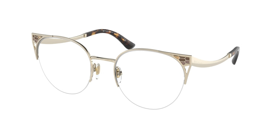 Bvlgari BV2243 Phantos Eyeglasses  278-PALE GOLD 53-20-140 - Color Map gold